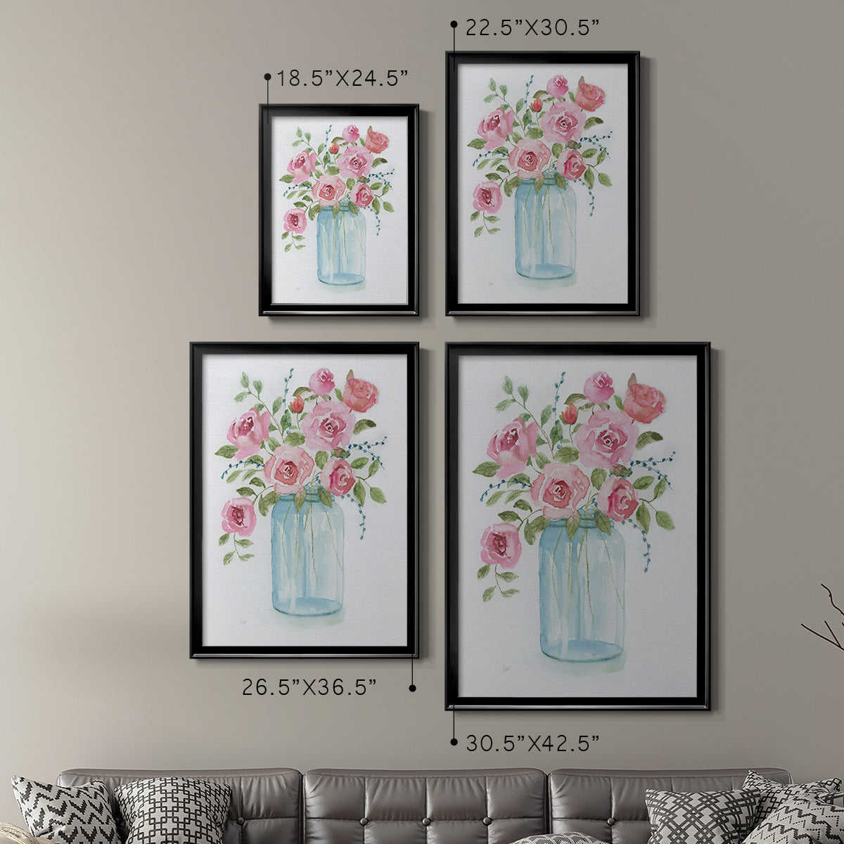 Adorable I - Modern Framed Canvas Print