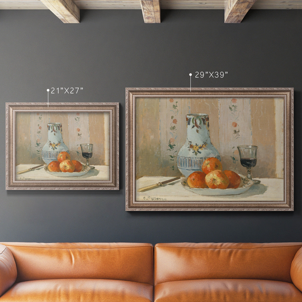 Still Life with Apples and Pitcher Premium Framed Canvas- Ready to Hang