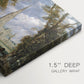 Canvas art print of a cathedral rising above landscape with trees, highlighting texture and gallery-wrapped edges
