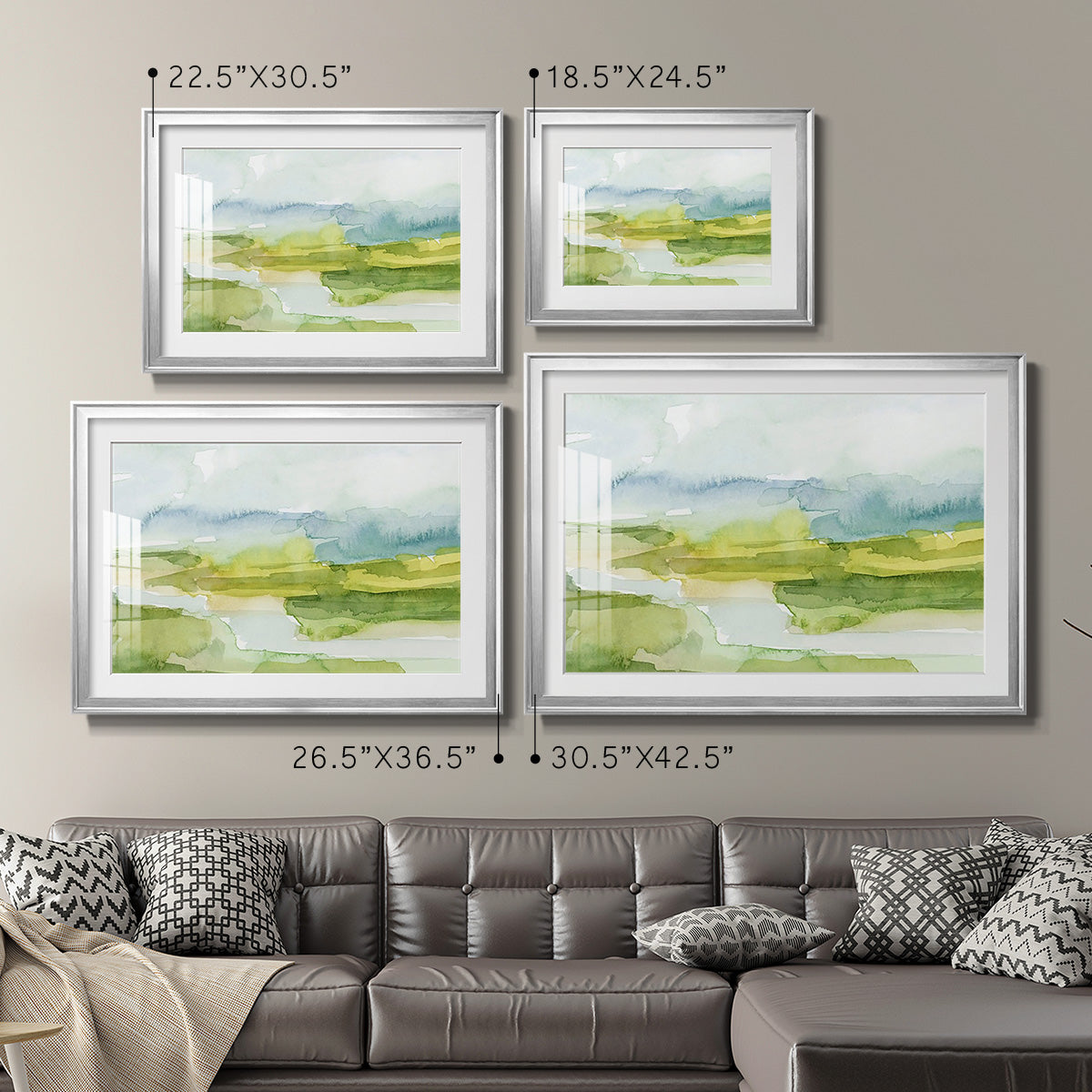 Watery Lowlands I Premium Framed Print - Ready to Hang