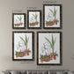 Size comparison chart for a set of two black barnwood framed canvas prints.