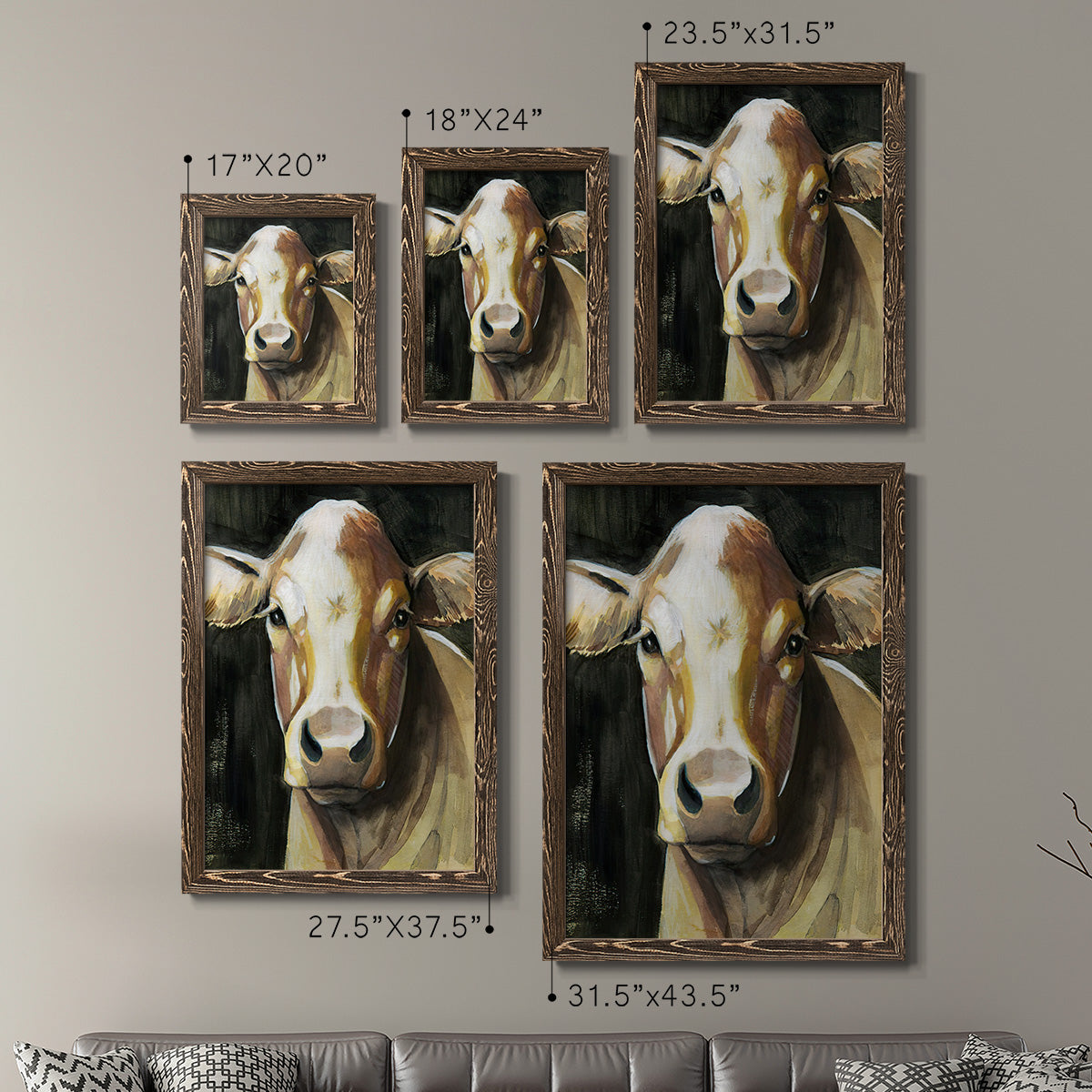 Sweet Eyes I - Premium Framed Canvas 2 Piece Set - Ready to Hang