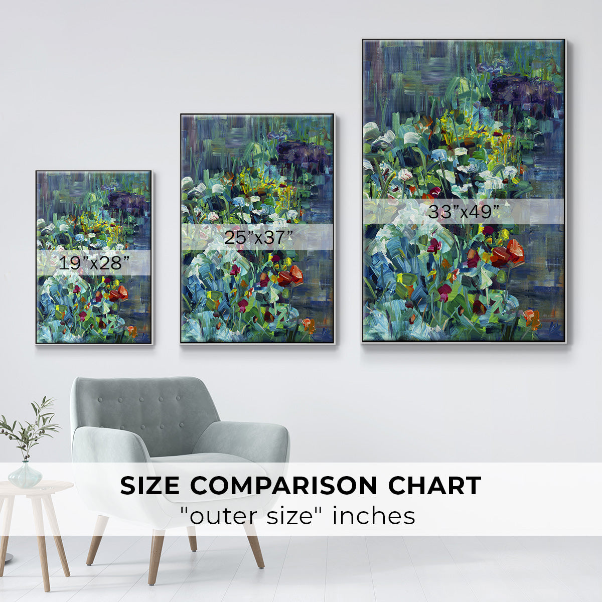 Lots of Love in the Garden - Framed Premium Gallery Wrapped Canvas L Frame - Ready to Hang