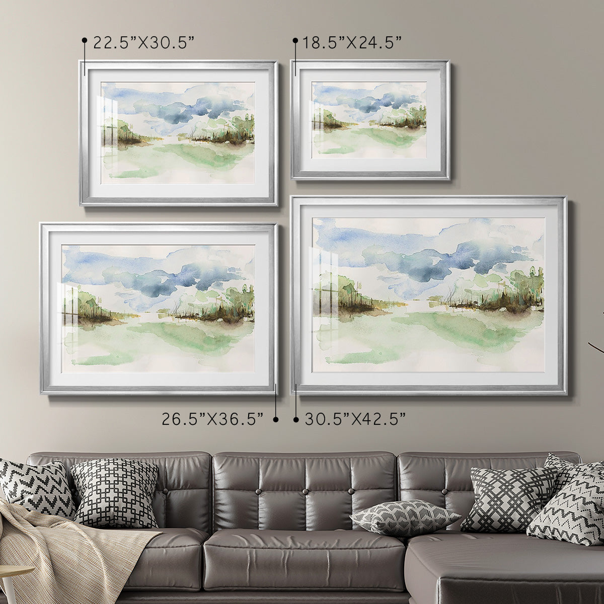 Brush Thickets II - Modern Framed Art Print
