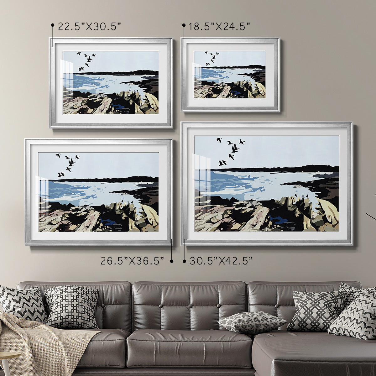 Maine Event - Modern Framed Art Print