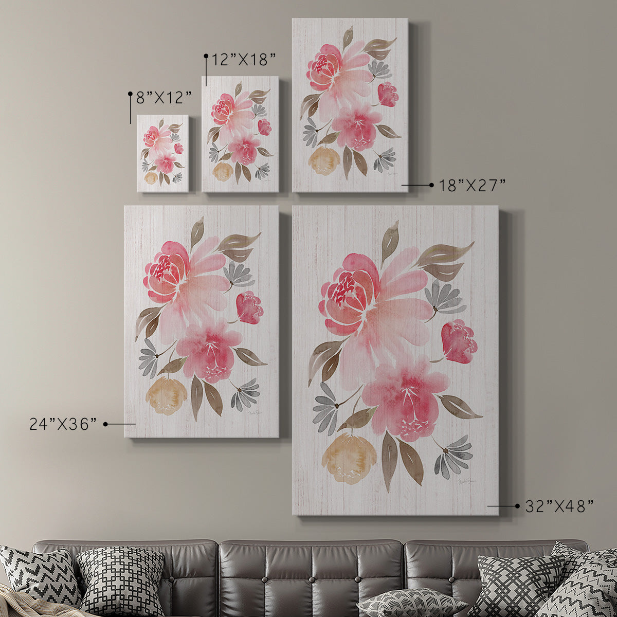 Loose Peonies II - Canvas Art Print