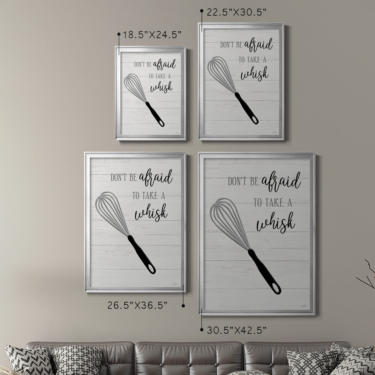 Take A Whisk - Modern Framed Canvas Print