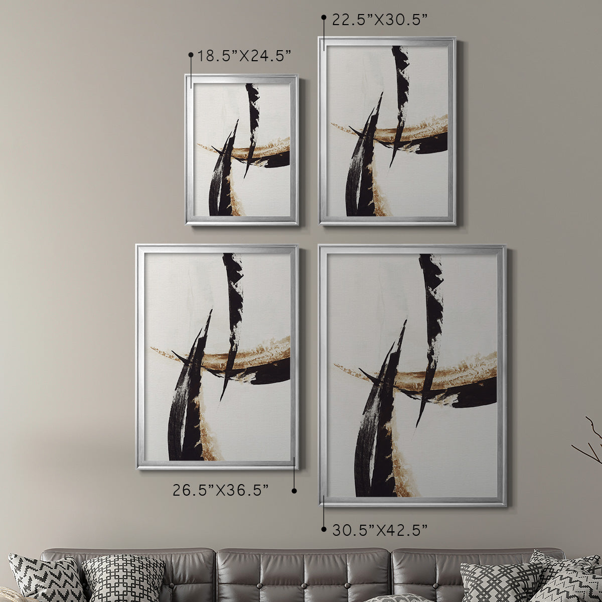 High Style II - Modern Framed Canvas Print