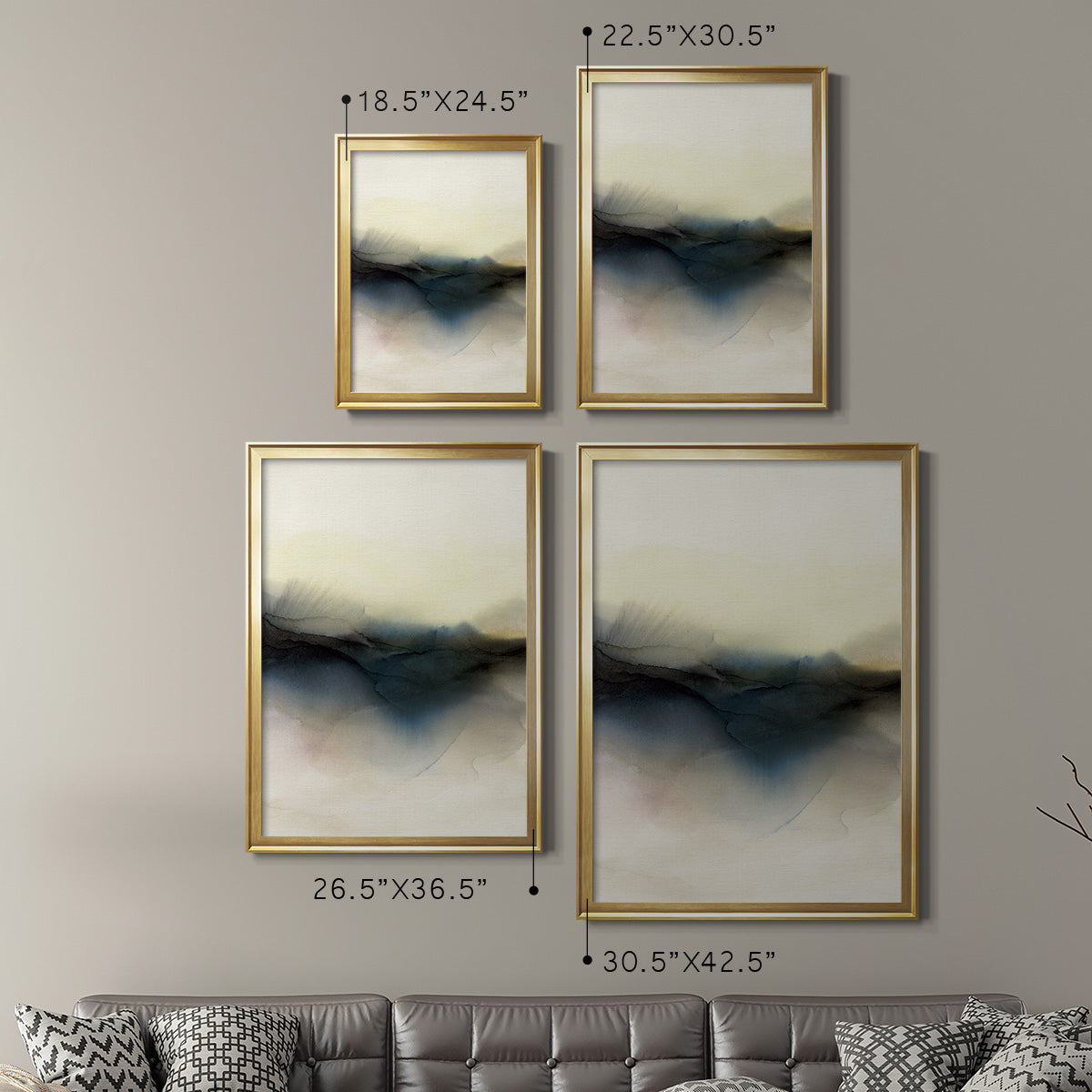 Continuum I  - Modern Framed Canvas Print