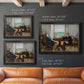 Impressionist interior scene by Édouard Manet in an ornate black frame with gilded inner detail shown in multiple size options.