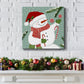 Peppermint Snowman I-Premium Gallery Wrapped Canvas - Ready to Hang