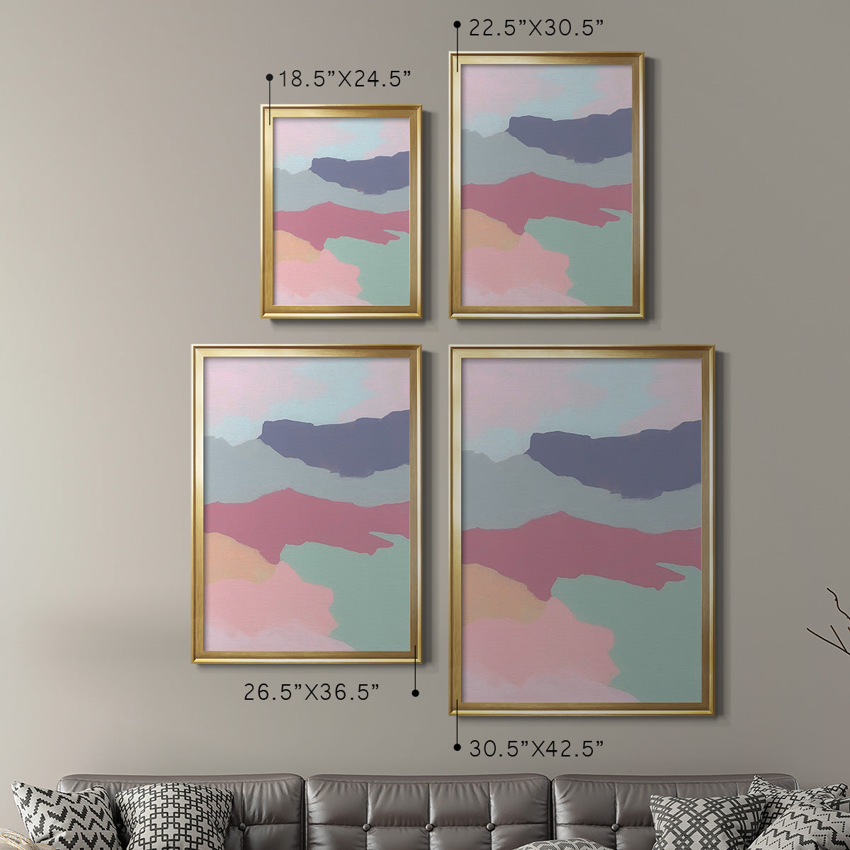 Desert Prism I - Modern Framed Canvas Print