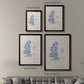 Blue Marine Algae VI - Modern Framed Canvas Print