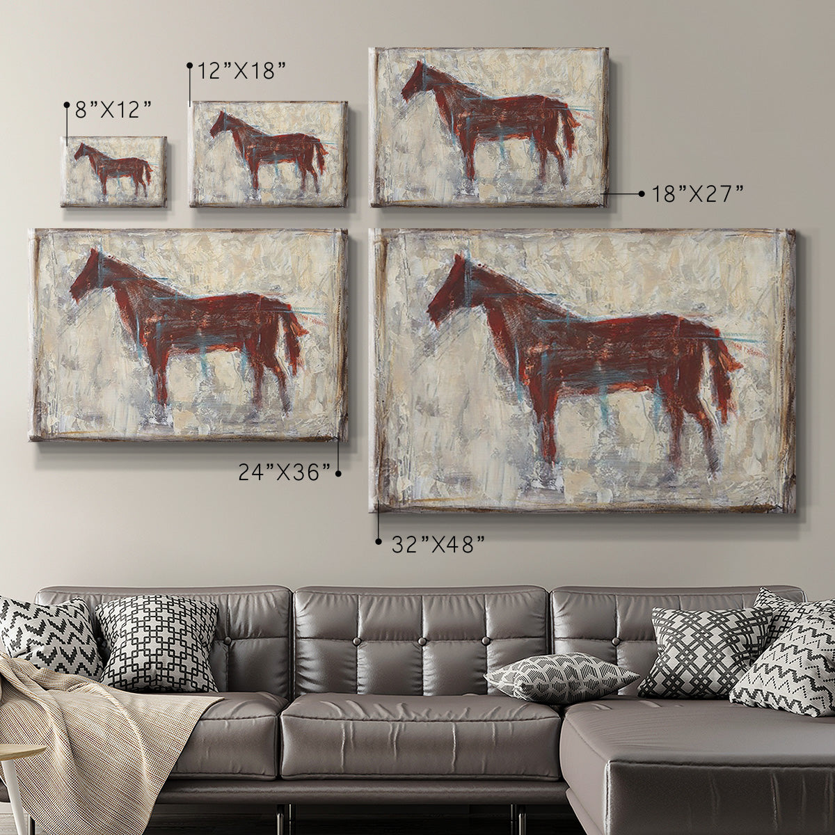 Iron Equine I Premium Gallery Wrapped Canvas - Ready to Hang