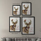 All Roads Lead Home Deer - Modern Framed Canvas Print