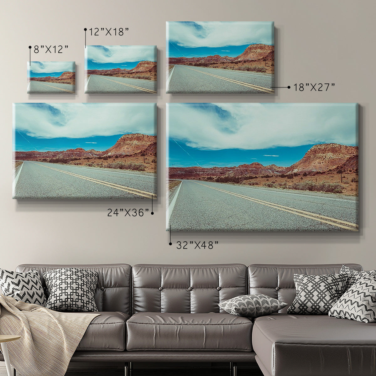 New Mexico Drive I Premium Gallery Wrapped Canvas - Ready to Hang