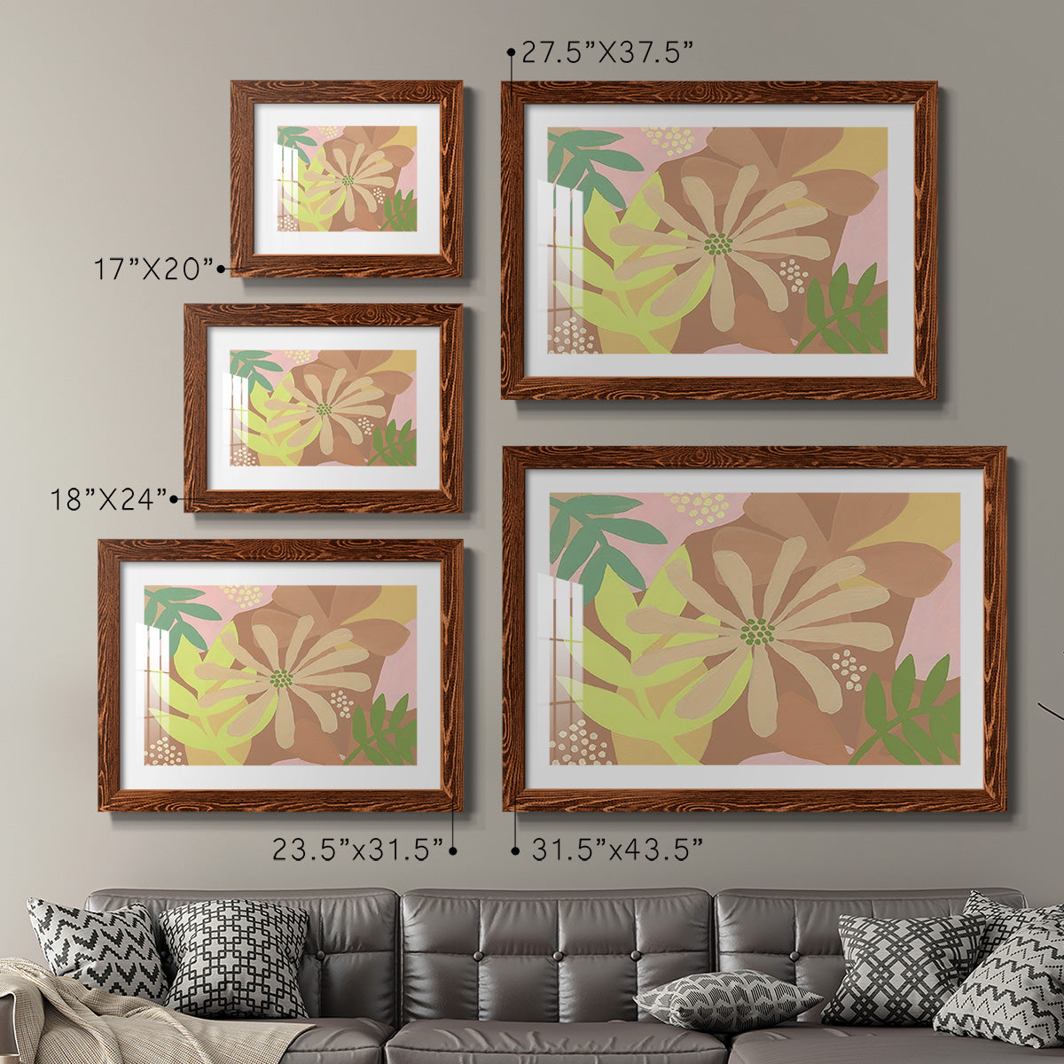 Neutral Blooms II-Premium Framed Print - Ready to Hang