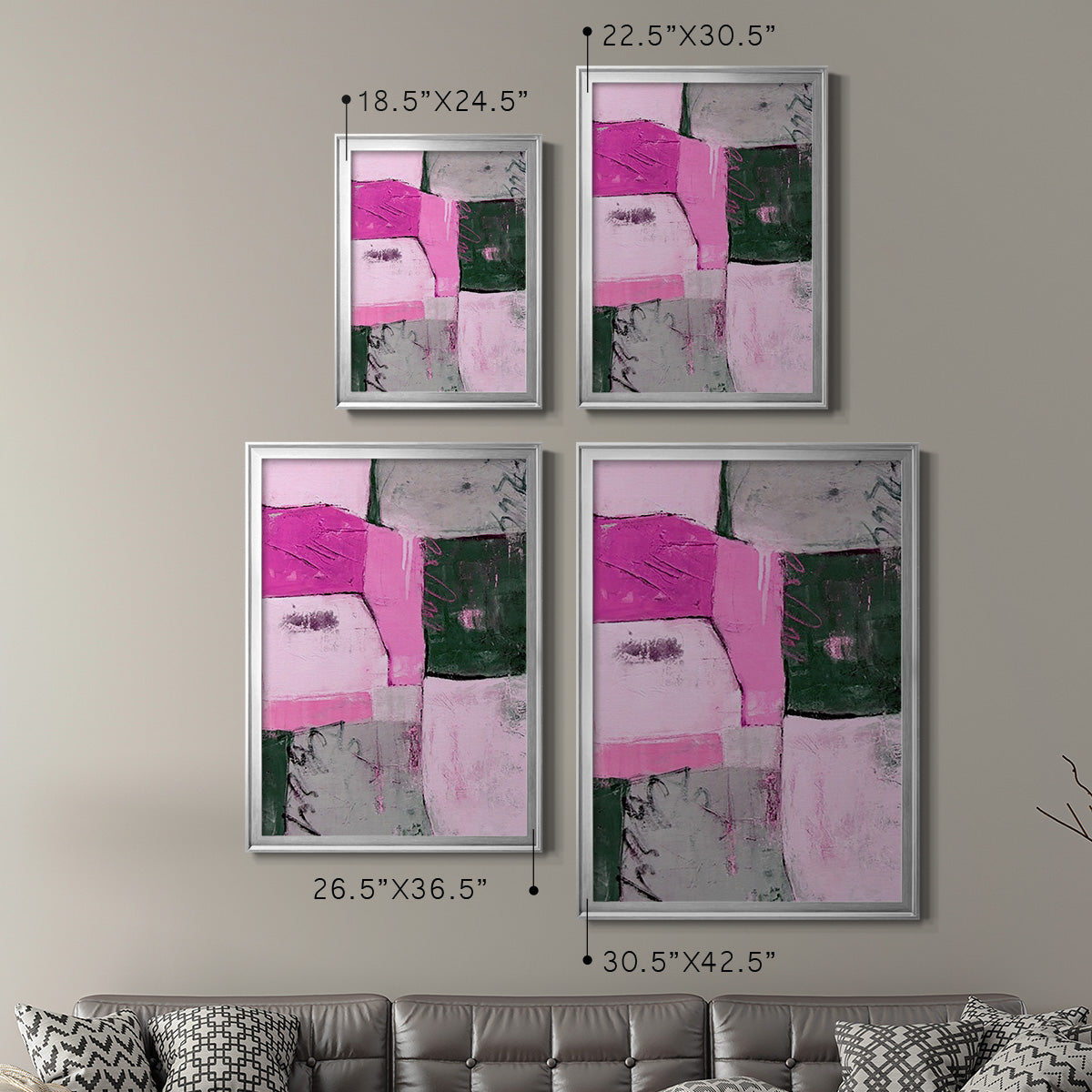 Party Mixer II - Modern Framed Canvas Print