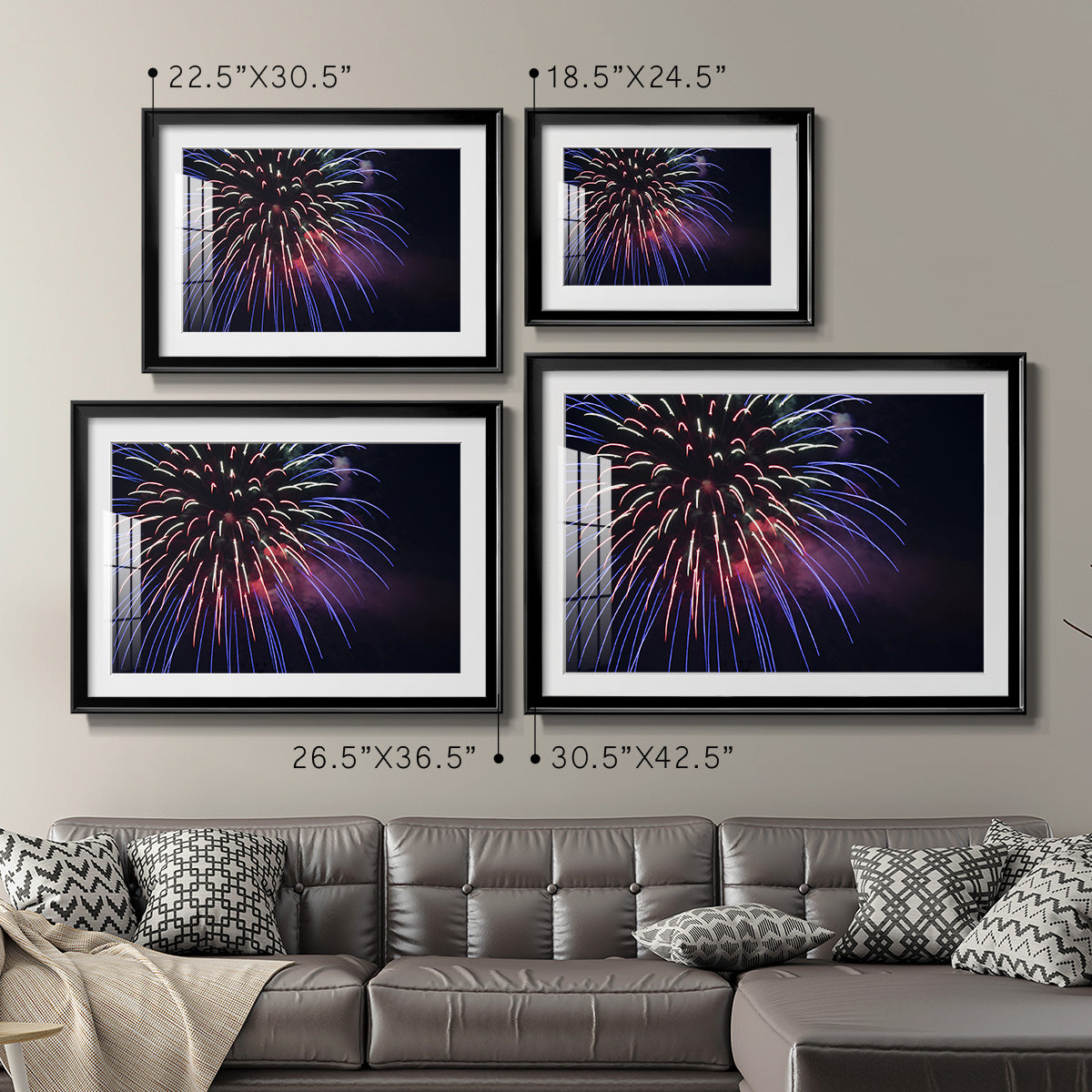 Sky Flower - Modern Framed Art Print