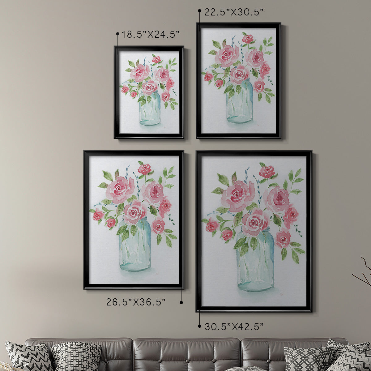 Adorable II - Modern Framed Canvas Print