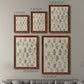 Vintage Blockprint I - Premium Framed Canvas 2 Piece Set - Ready to Hang