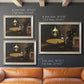 Impressionist domestic interior scene by Claude Monet in an ornate champagne frame shown in multiple size options.