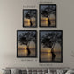 Sunset Silhouette - Modern Framed Canvas Print