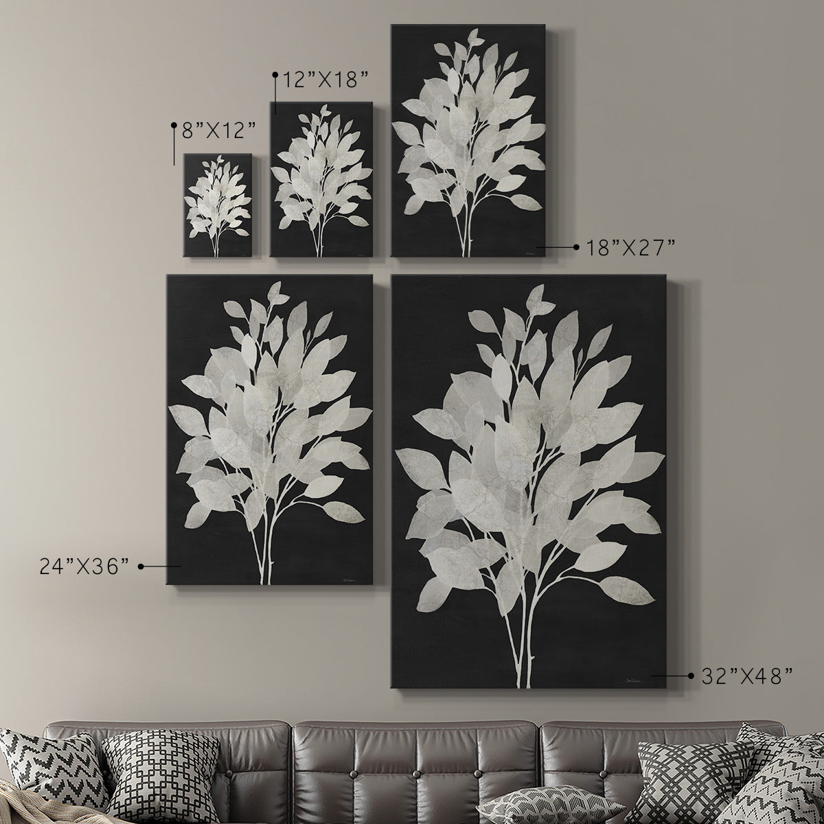 Misty Branches I - Canvas Art Print