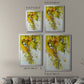 Golden Foliage II - Modern Framed Canvas Print