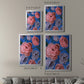 Layered Petals II - Modern Framed Canvas Print