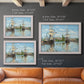 Ships Riding on the Seine - Ornate Framed Canvas Print