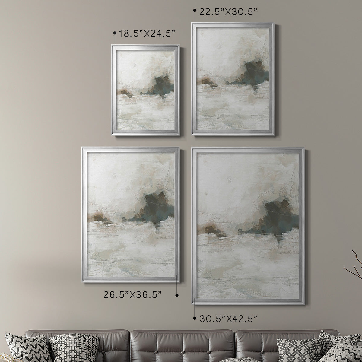 Horizon Break II - Modern Framed Canvas Print