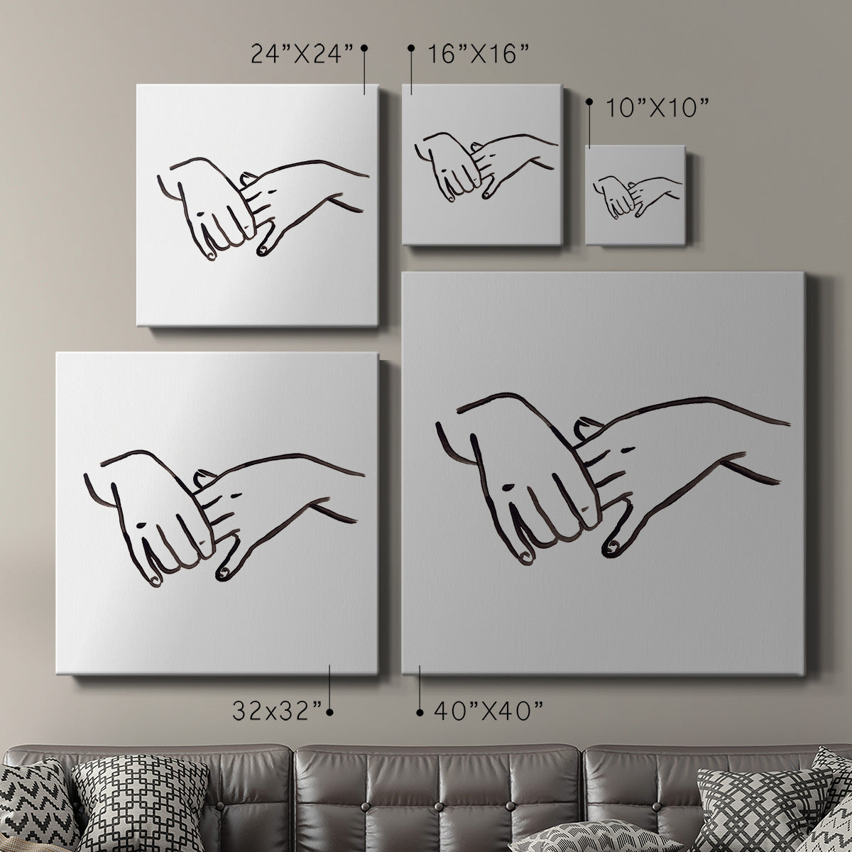 Hand Study I-Premium Gallery Wrapped Canvas - Ready to Hang