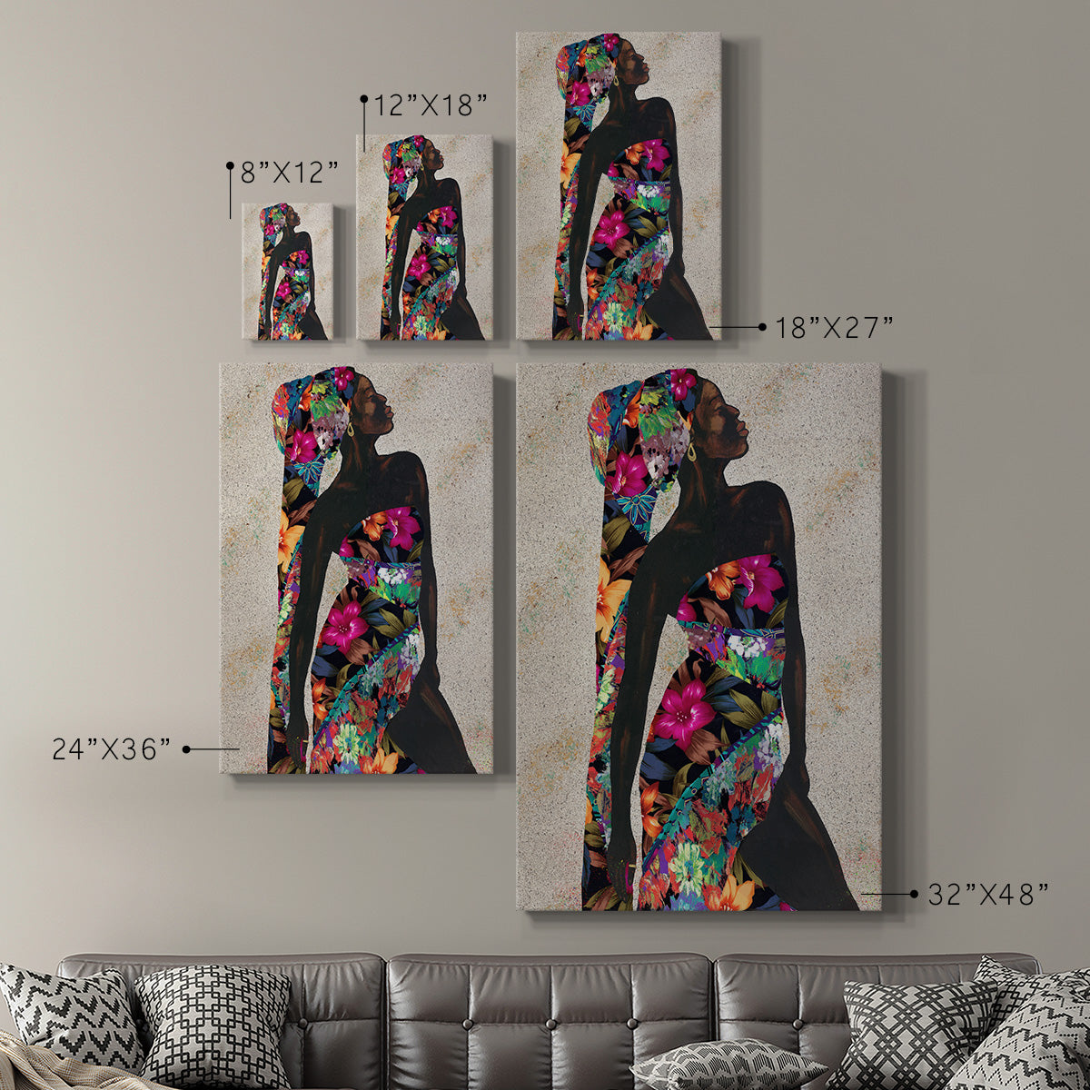 Woman Strong I Premium Gallery Wrapped Canvas - Ready to Hang