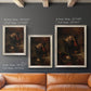 Classical religious portrait of Paul the Apostle by Rembrandt van Rijn in an ornate champagne frame shown in multiple vertical size options.