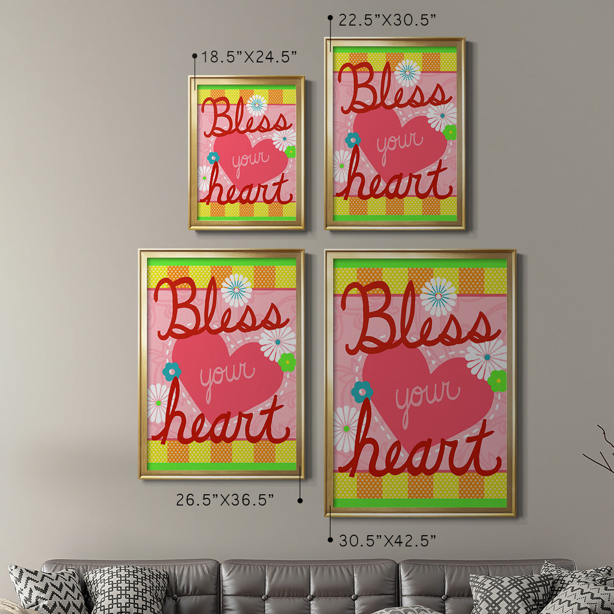 Southern Sayings I - Modern Framed Canvas Print