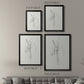 Neutral Iris Sketch II - Modern Framed Canvas Print