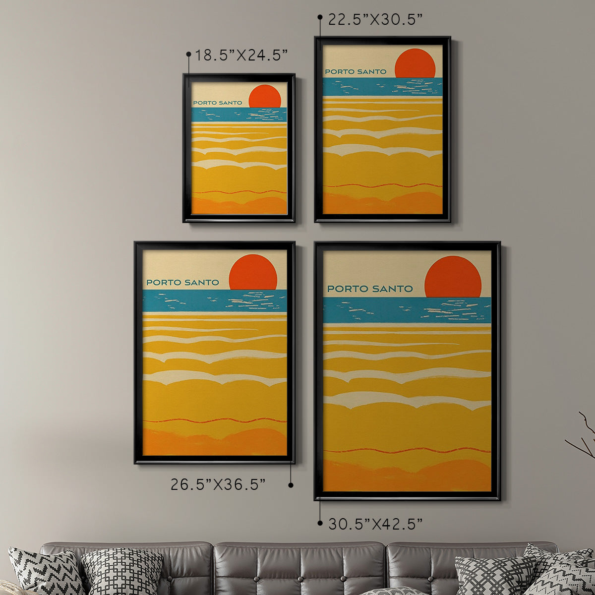 Summer Abroad I - Modern Framed Canvas Print