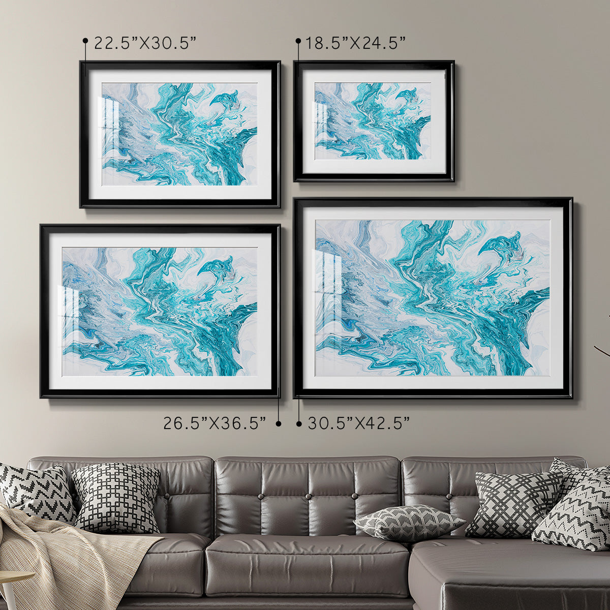 Tide Pool - Modern Framed Art Print