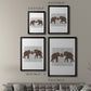 Elephant Bouquet, Landscape - Modern Framed Canvas Print