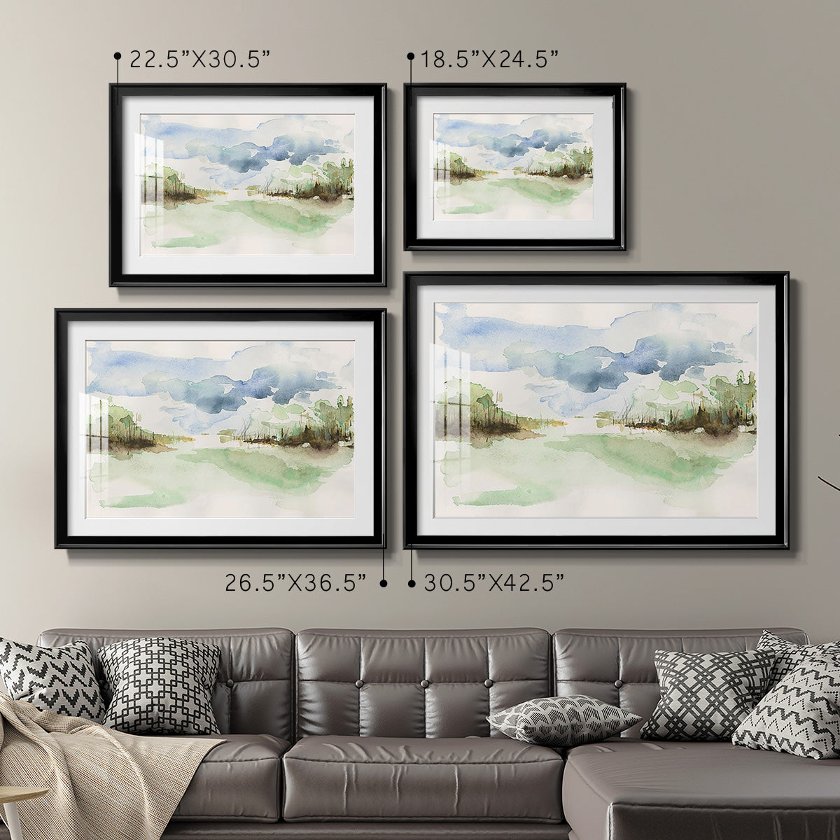 Brush Thickets II - Modern Framed Art Print
