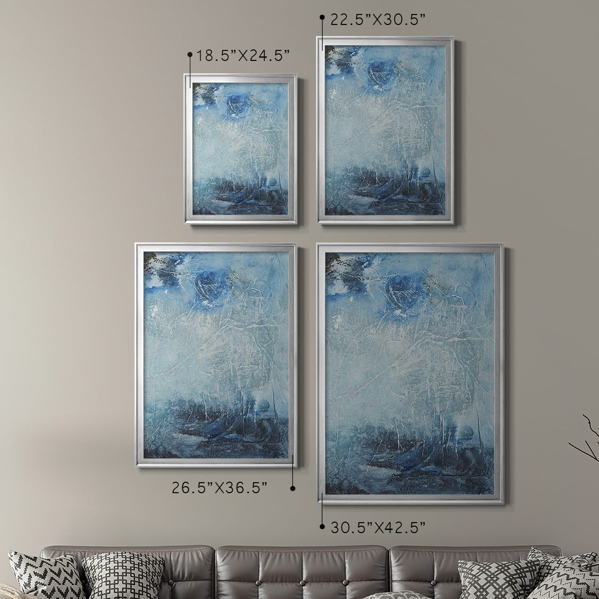 Coastal Seas IV - Modern Framed Canvas Print