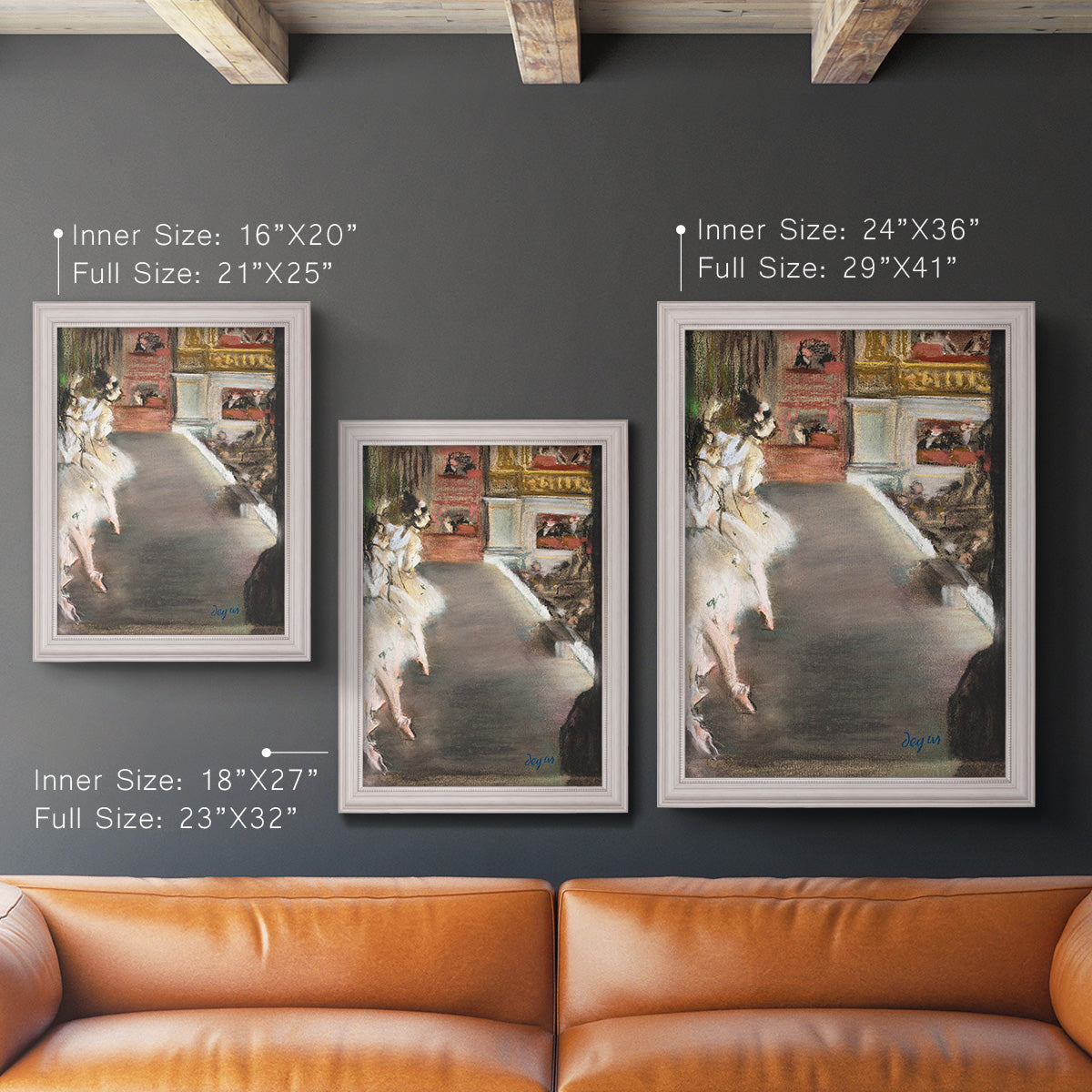 Dancers at the Old Opera House - Ornate Framed Canvas Print