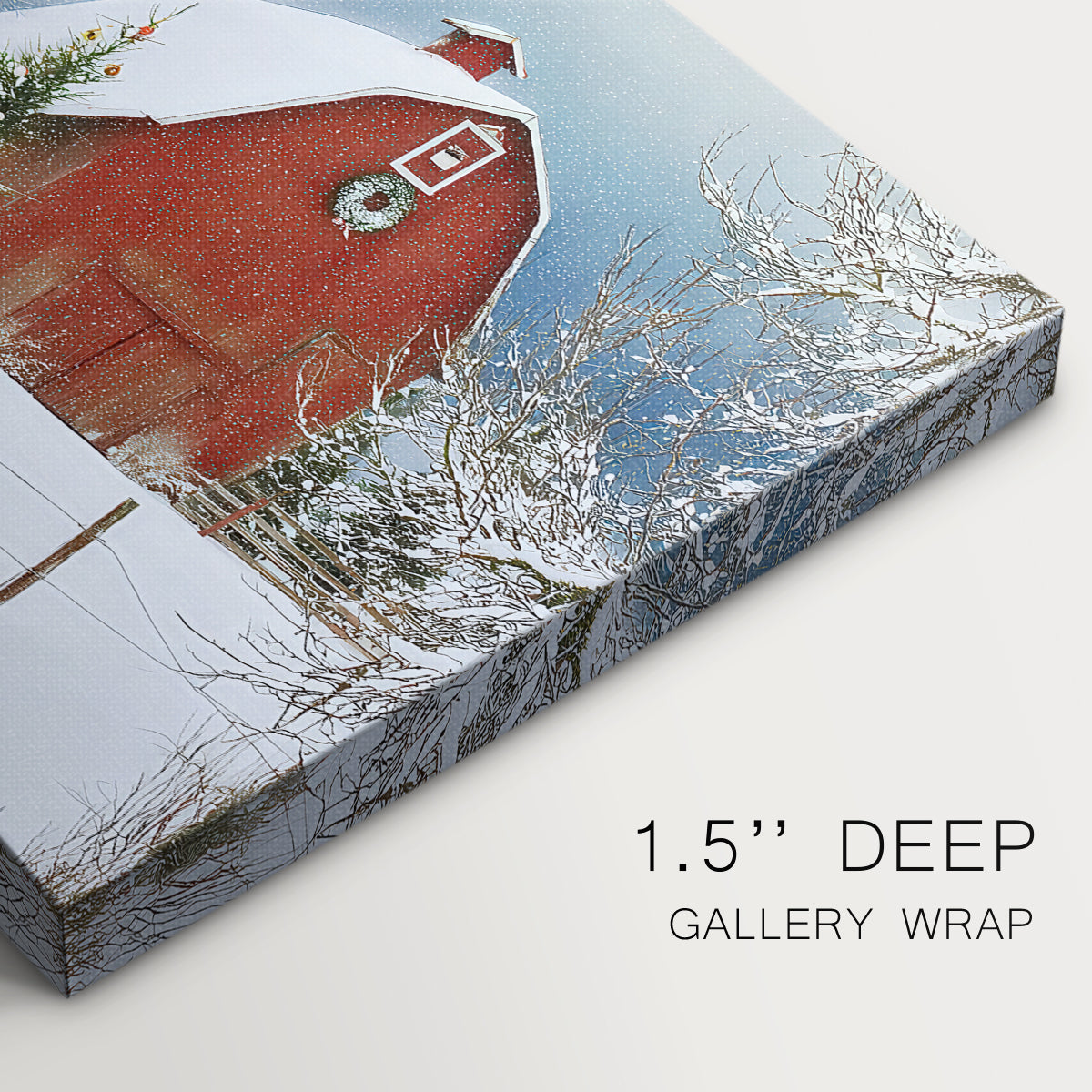 Snowwhite Nativity at Midnight - Canvas Art Print