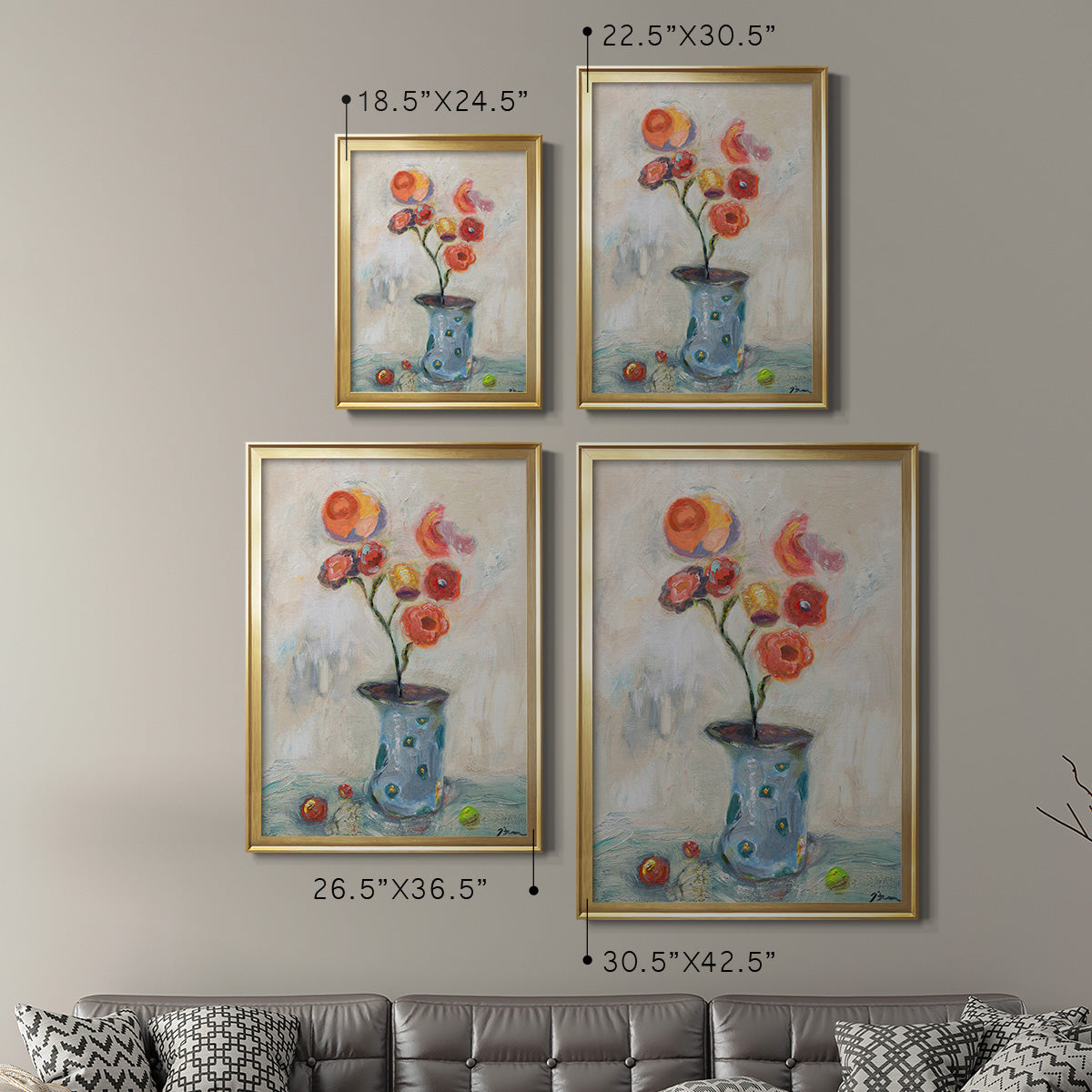Fruit of Life - Modern Framed Canvas Print