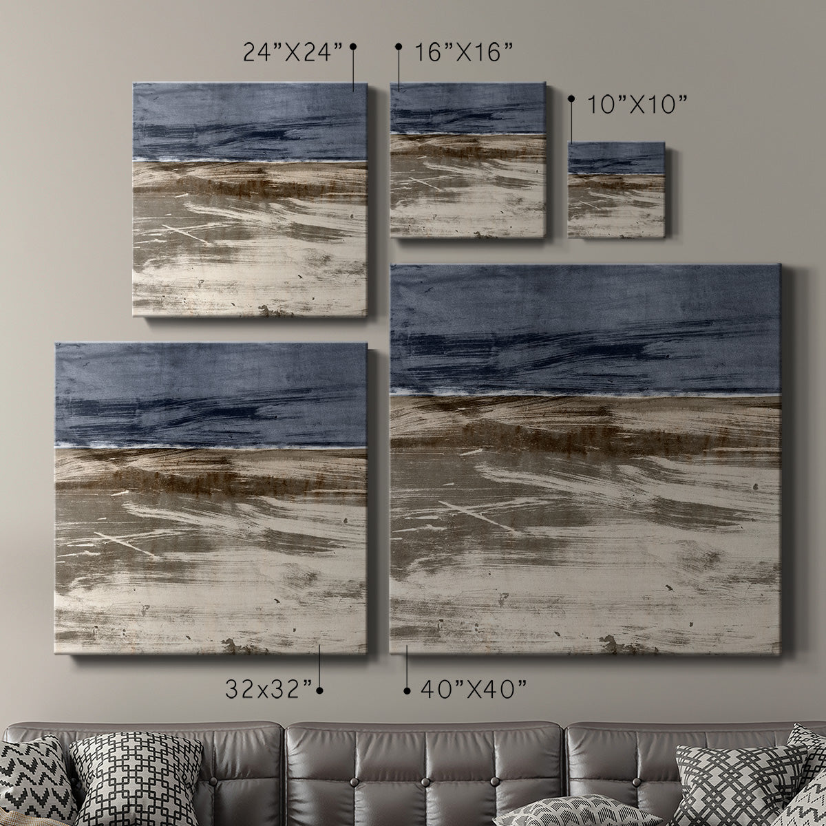 Grey Horizon - Canvas Art Print