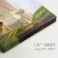 Canvas art print of a grand architectural fantasy with multiple historical structures in unified composition, highlighting texture and gallery-wrapped edges