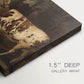 Canvas art print of two oxen standing side by side in open rural landscape, highlighting texture and gallery-wrapped edges