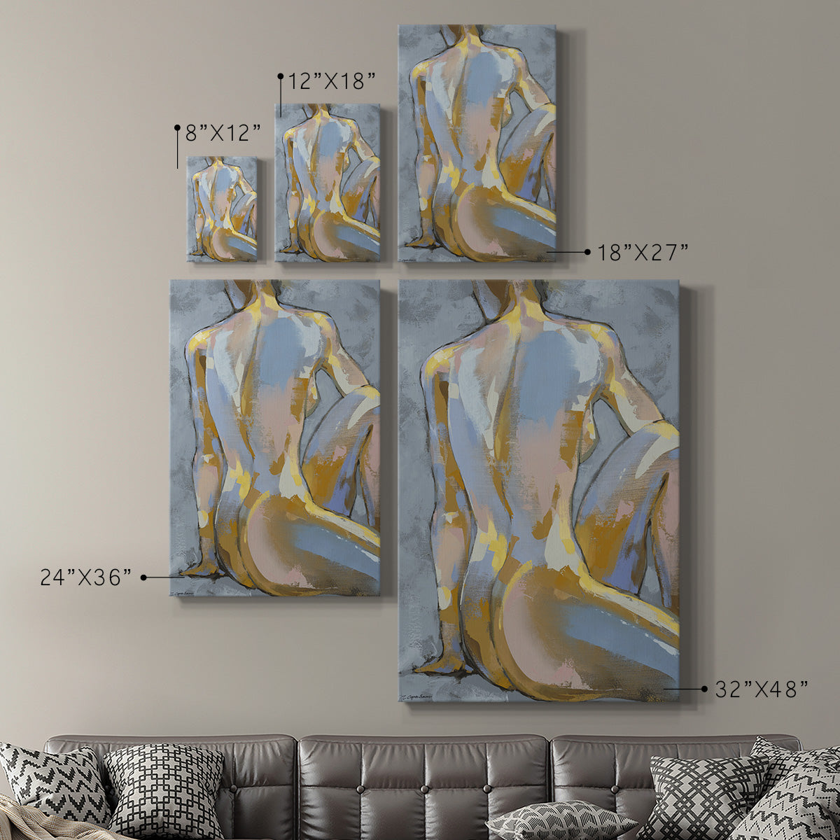 Grey Maiden II Premium Gallery Wrapped Canvas - Ready to Hang