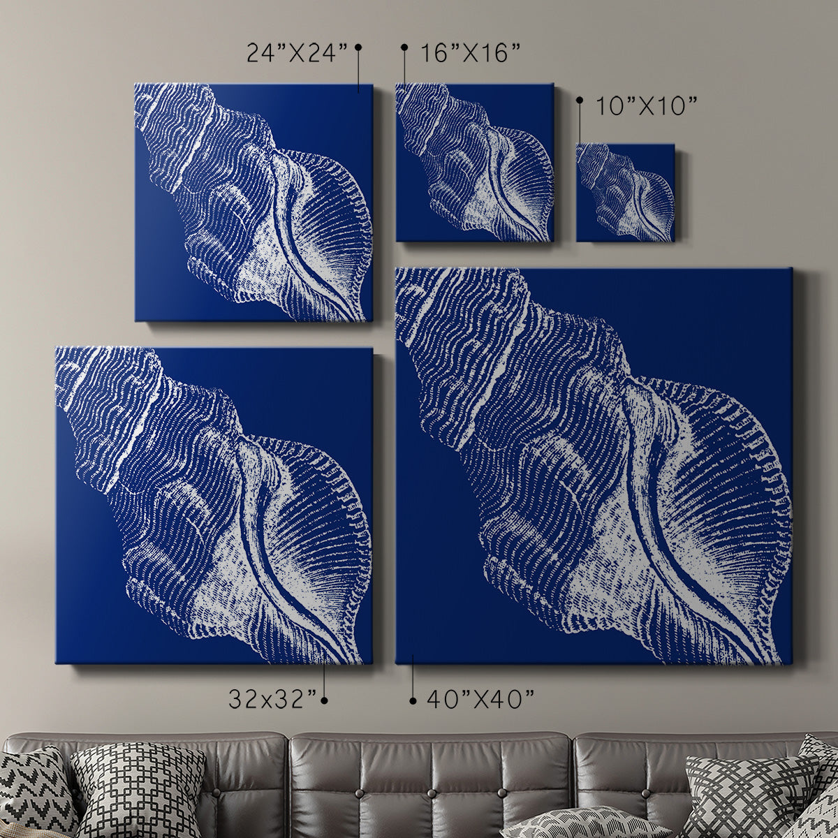 Saturated Shell III - Canvas Art Print